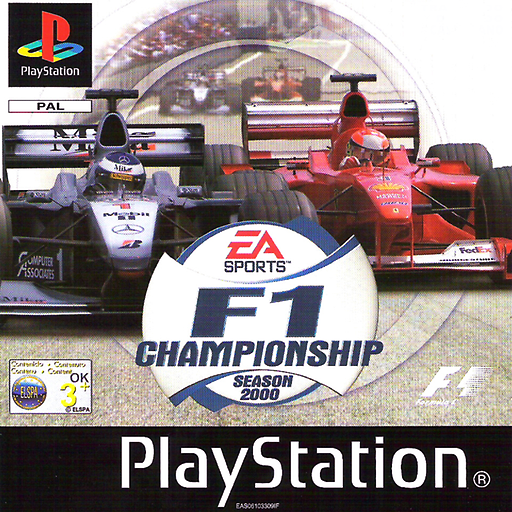 F1 Championship Season 2000 box art for Playstation